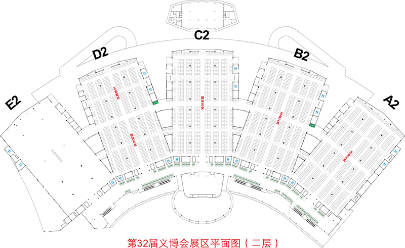 義博會(huì)展位平面圖二層